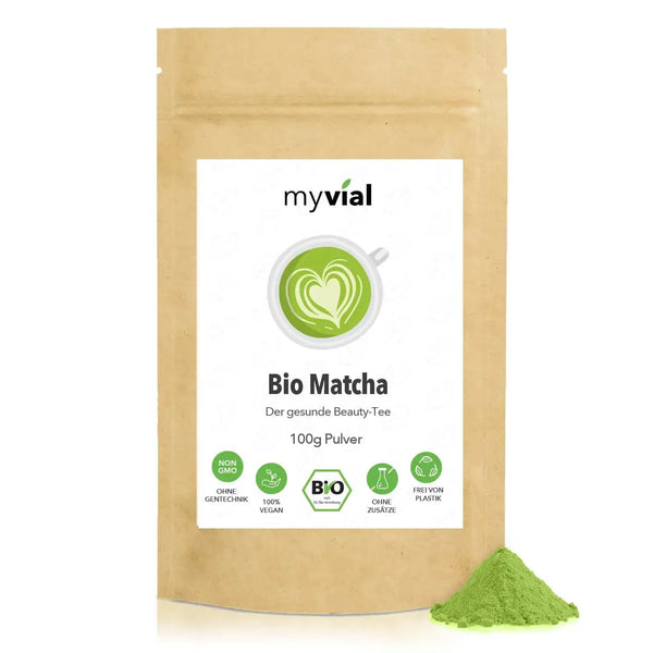 Bio Matcha Pulver 100g - Premium Qualität aus Japan - Vegan