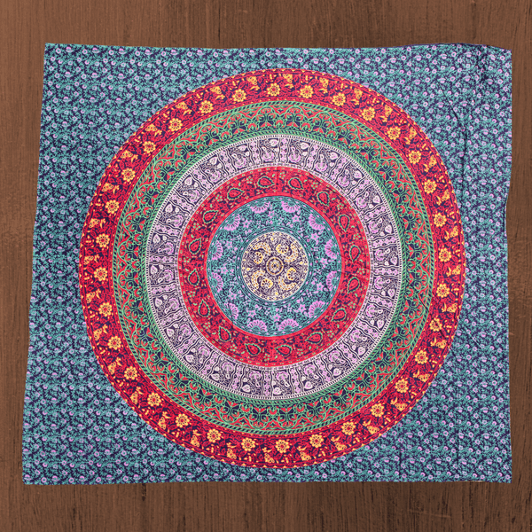 Wandbehang Ritualtuch „Mandala in Circles“ aus Baumwolle 230 cm x 200 cm