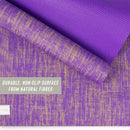 High-quality sustainable jute yoga mat with ultra-grip natural yoga mat