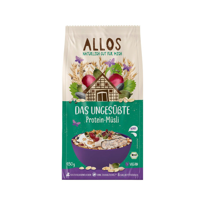 Allos Das ungesüsste Protein-Müsli,