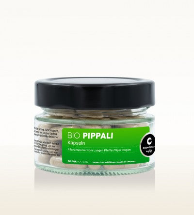 Cosmoveda  Pippali 80 Kapseln – Langer Pfeffer Ayurveda für Verdauung & Immunsystem