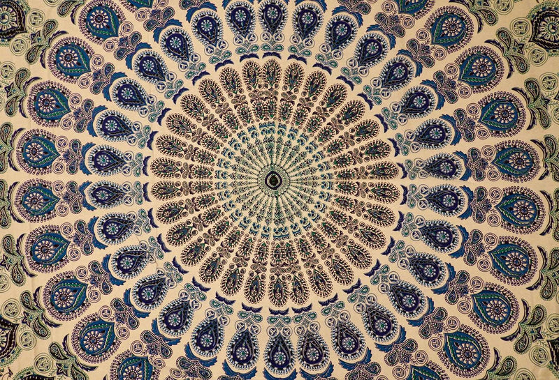 Tissu rituel, tissu mural, mandala 200x220cm