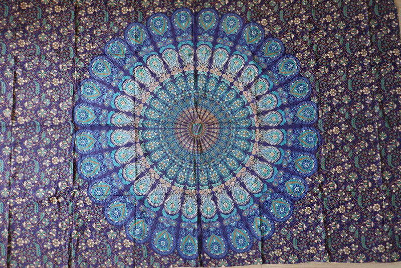 Tissu rituel, tissu mural, mandala 200x220cm