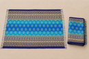 TR-501 XL Flower Blauer Lunghi Sarong 190x115cm