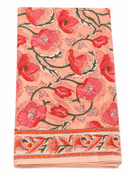 Apricot blumen Lunghi Sarong Tuch Baumwolle 180cm x 108cm