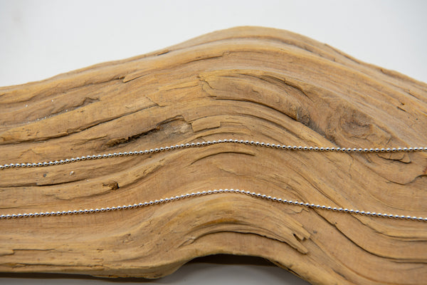 Silberkette poliert – 70+75 cm, verstellbare Kette aus 925 Sterling Silber