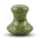 Gua Sha Mushroom aus grünem Jade (Jade Vert) – ergonomisches Gesichtsmassage Tool zur Förderung der Durchblutung und Lymphdrainage