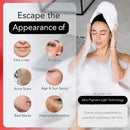 Eine Werbung für ein Hautpflegeprodukt, das verspricht, das Erscheinungsbild von feinen Linien, Sommersprossen, Aknenarben, Alters- und Sonnenflecken, roten Flecken und Hyperpigmentierung zu "entkommen", unter Verwendung der "Zero Pigment Light Technology".