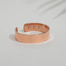 Kupfernes Gesundheitsarmband glatt mit 6 Magneten – Unterstützung für Wohlbefinden und Energiefluss