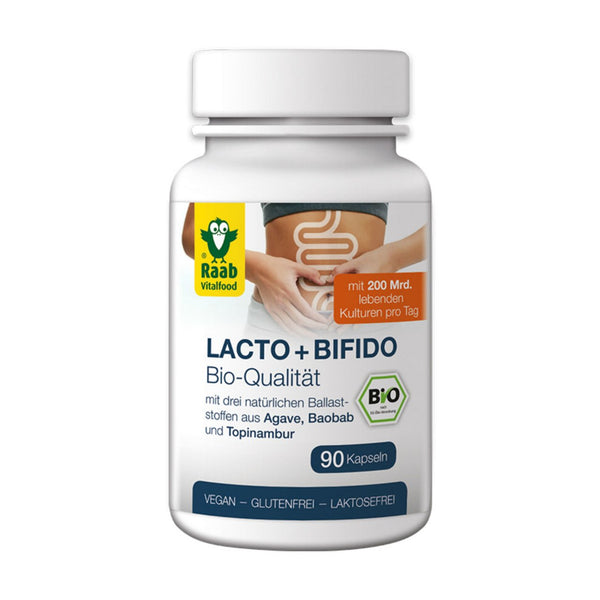 Raab Lacto + Bifido capsules, EU organic 90 pieces