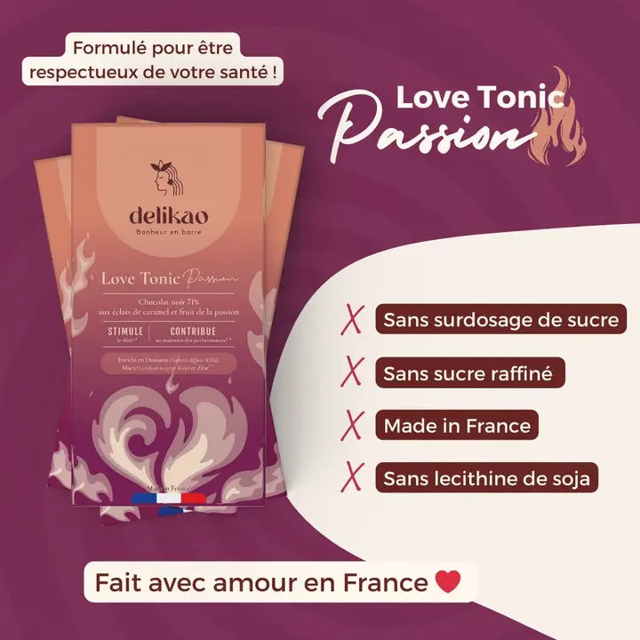 Love Tonic ™️ Kiss Chocolate Aphrodisiac Libido 40% Vanilla