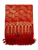 Blaue Blätterglut Lunghi Sarong Pareo Hamamtuch von Mana Shop, 160x115 cm, weiches Baumwolltuch für Strand und Sauna