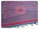 Bunter Mandala Elefanten-Lunghi aus Baumwolle, 140x100cm, mit Elefantenmustern, von AW Artisan, für Strand und Sommer.