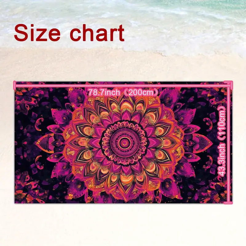 Bohemian Lunghi Sarong Mandala Chiffon Strandtuchrock