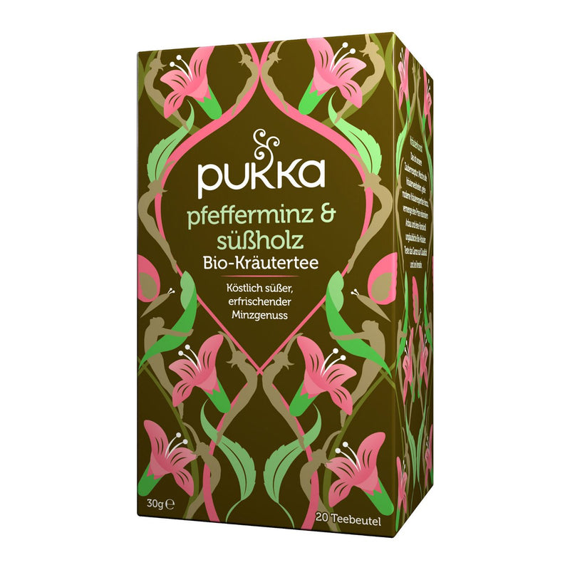 Pukka menthe poivrée &amp; réglisse, tisane, bio UE