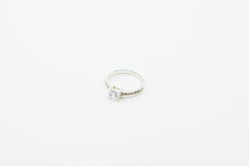 Silberring (⌀ 17 mm / Größe 58) – Verlobungsring aus 925 Sterlingsilber