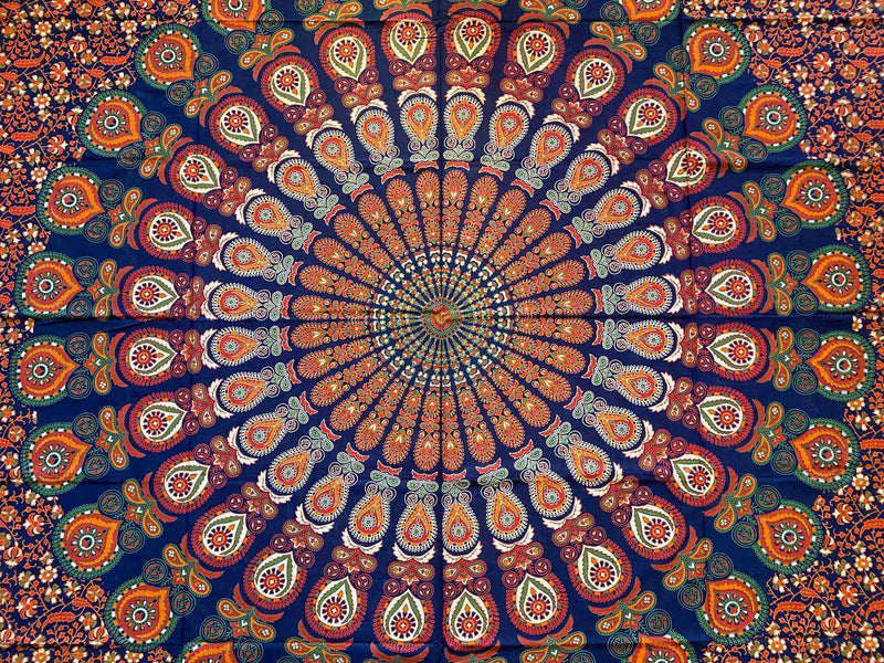Tissu rituel, tissu mural, mandala 200x220cm