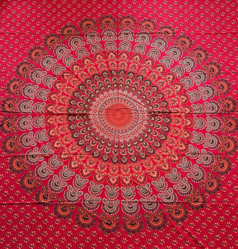 Tissu rituel, tissu mural, mandala 200x220cm