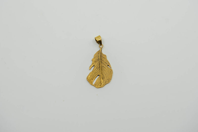 Grand pendentif rond en bronze Fleur de vie