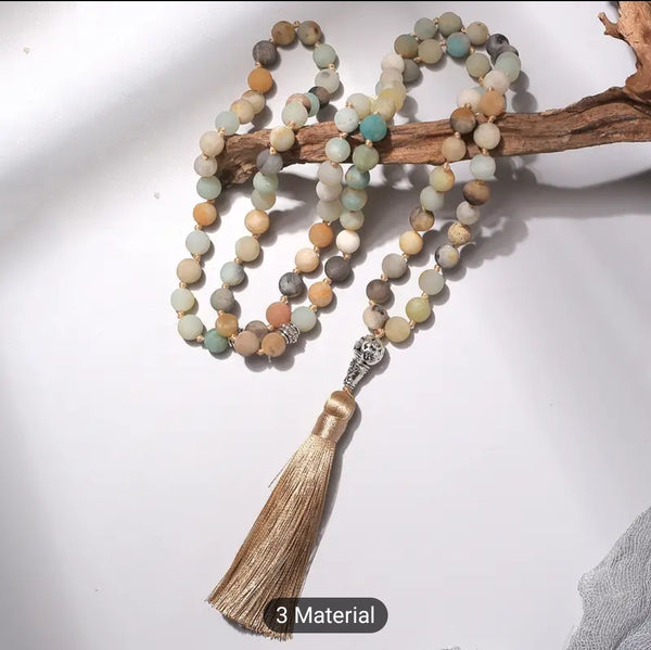 Tasbih Necklace Amazonite Matt