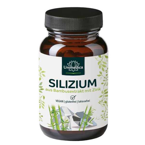 Silizium aus Bambusextrakt mit Zink - 250 mg Silizium pro Tagesdosis (1 Kapsel) - 60 Kapseln