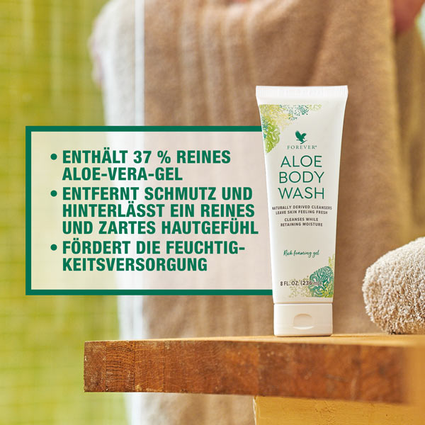 Aloe Body Wash - Natürliche Körperseife mit Aloe Vera