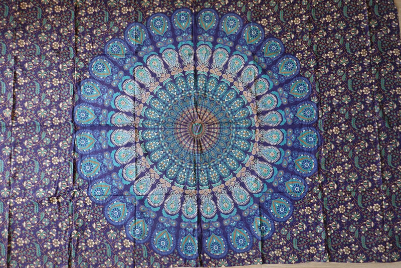 Tissu rituel, tissu mural, mandala 200x220cm