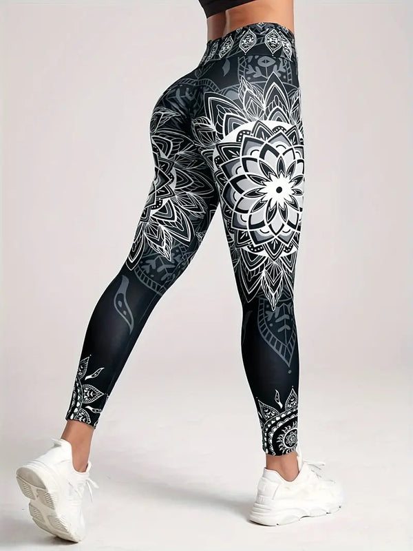 High Waist Mandala Yoga Leggings