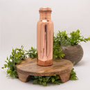 Glatte, polierte Kupferwasserflasche 750 ml von Ayurveda Specialist B.V., schwere Ausführung, handgefertigt, elegantes Design