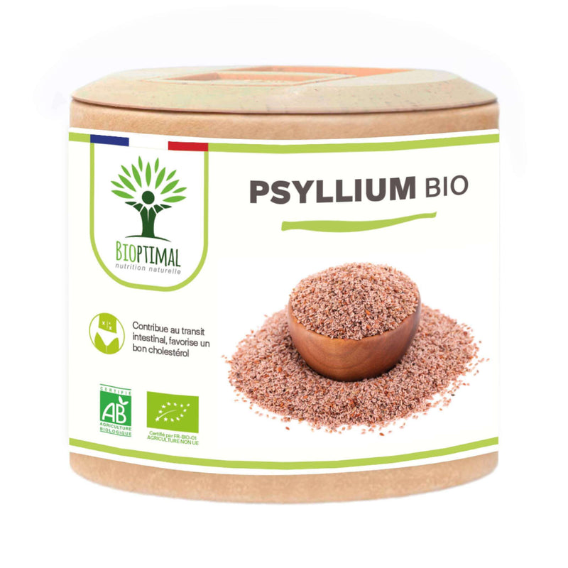 Psyllium Bio – psyllium food supplement in capsules for healthy digestion and cholesterol regulation