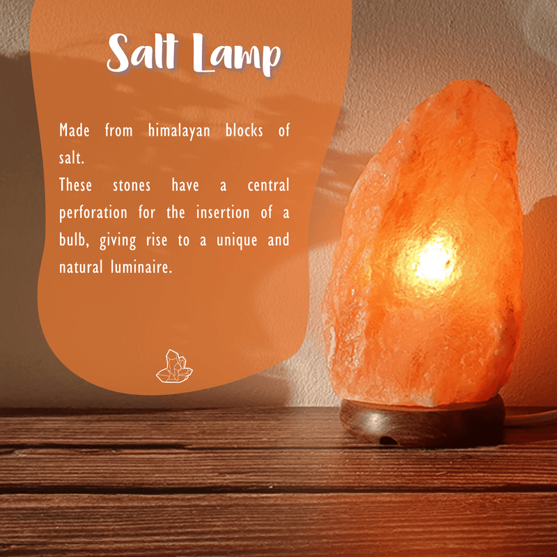 Himalayan salt lamp (1-2 kg) detoxification and relaxation