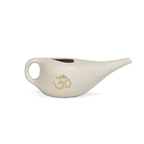 Nethi Pot With OM Symbol Cream, 250 Ml