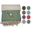 Ecobain „Couture Towel“ – Badetuch, Hamamtuch & Saunatuch im Fischgrätmuster 100x180cm