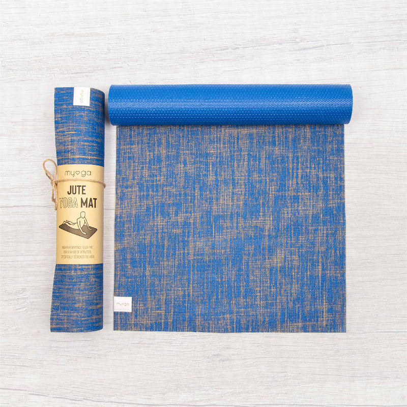 Hochwertige nachhaltige Jute Yogamatte mit Ultra-Grip Natürliche Yogamatte