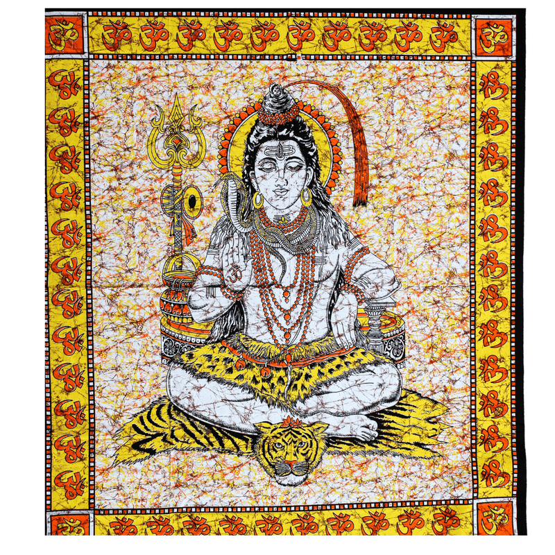 Wandbehang Ritualtuch „Power of Shiva“ – Spirituelle Energie & Natürlichkeit