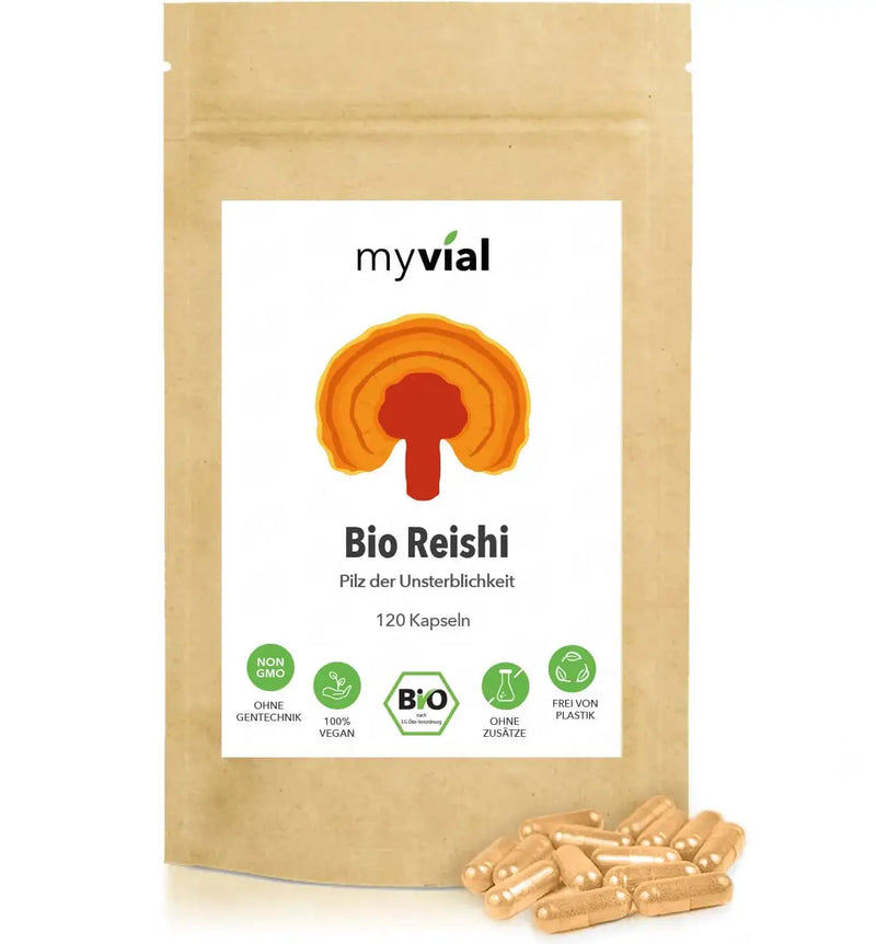 Bio Reishi Kapseln 120 Stück - Ling Zhi - Vegan