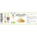 Levure de bière biologique revivifiable 400 mg - en capsules - Peau, cheveux, ongles, digestion, système immunitaire, vitalité