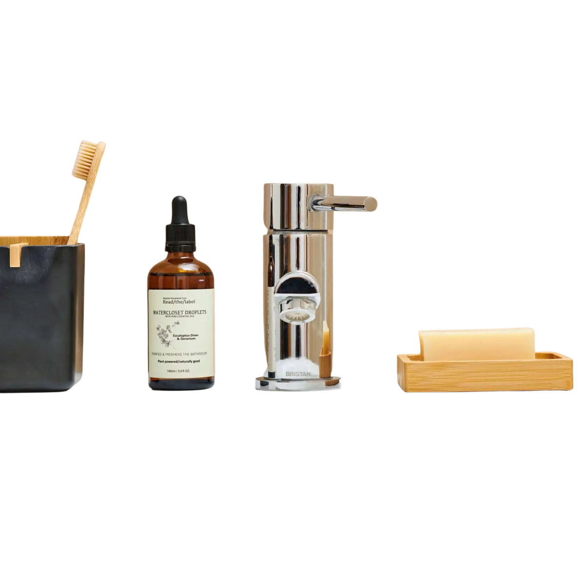 Ätherisches Eucalyptus- und Geranium-Raumspray für Wasserkloset, 100 ml, natürlicher Duft für Badezimmer, von readthelabellondon