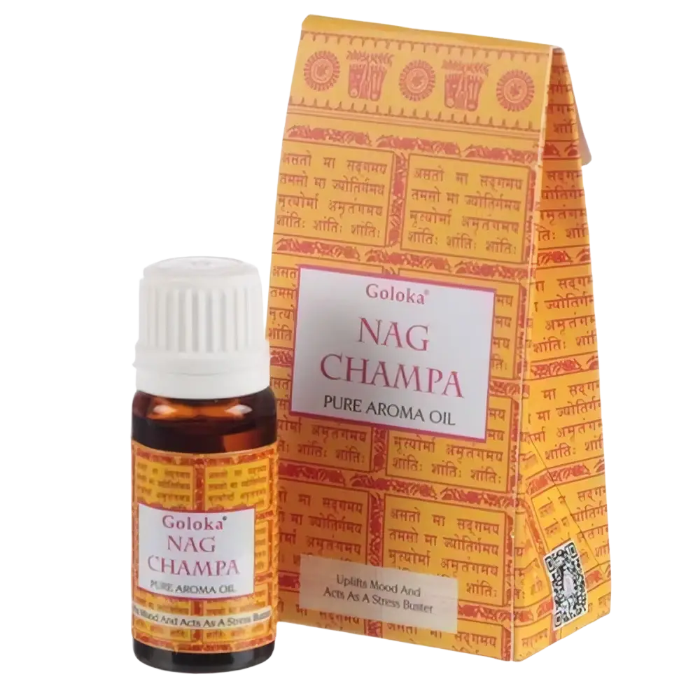 Ätherisches Öl Goloka Duftöl Nag Champa von Green Tree Candle, 10ml, flüssiges ätherisches Öl in Glasflasche