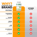 Ashwagandha-Kapsel KSM-66 Kräuterergänzung 655 mg - Vegetarisch, gentechnikfrei, glutenfrei, Ashwagandha-Wurzel