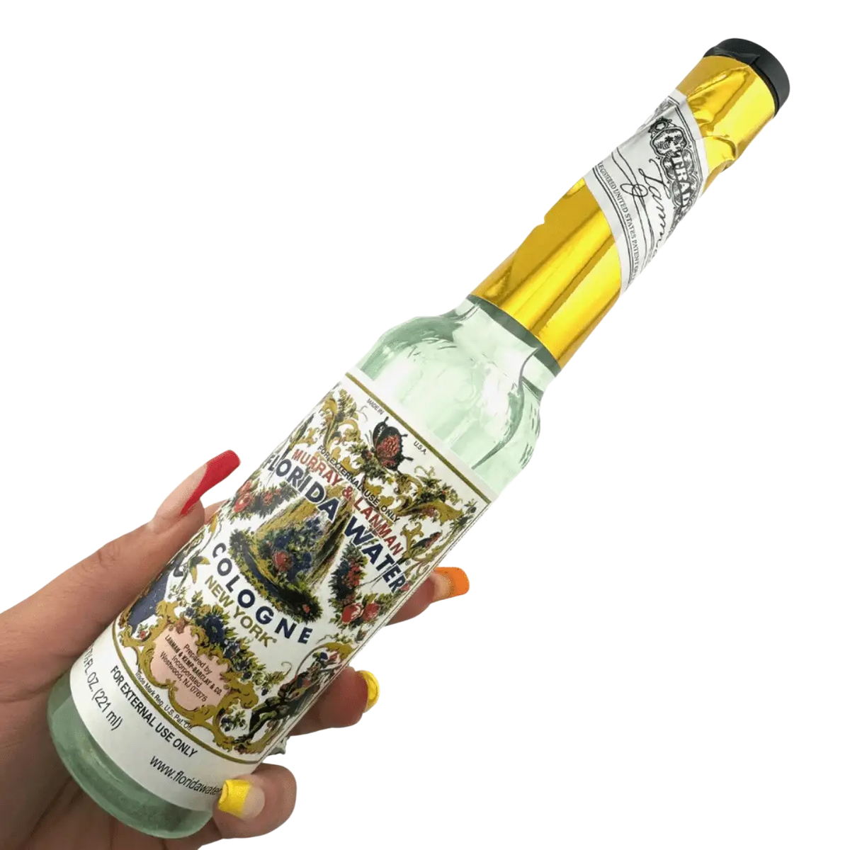 Körperduft Agua de Florida Cologne in 221 ml Flasche von Green Tree Candle, Vintage-Stil Design.