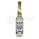 Eine klare glasflasche murrays american florida water cologne mit goldfolie und floralen etikett für energetische reinigung