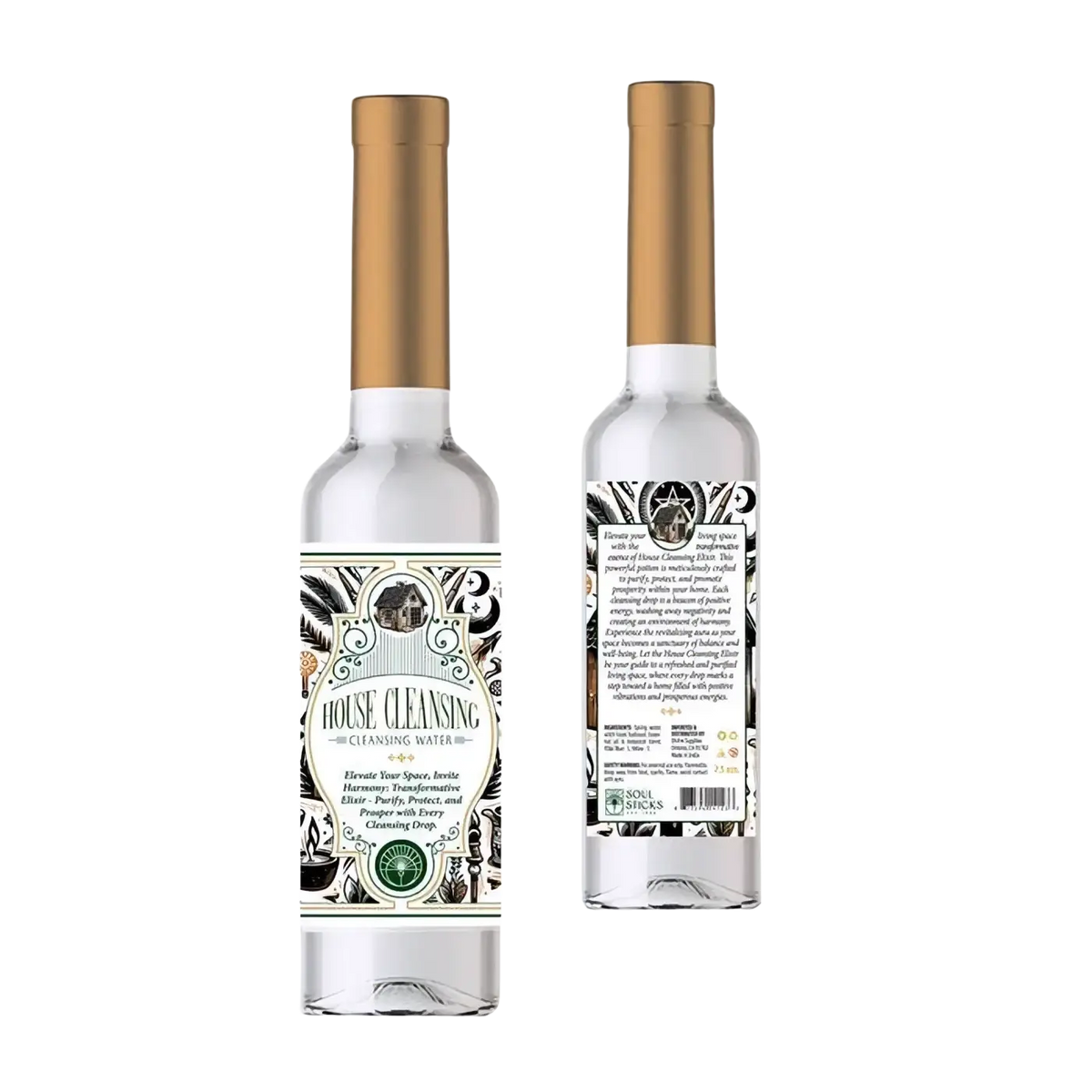 Green Tree Candle Agua de Florida House Cleansing Water Set, Duftwasser mit 221 ml für Hausreinigung und Wohlbefinden