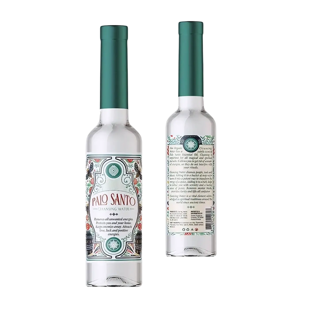 Agua de Florida Palo Santo Duftwasser von Green Tree Candle in 221 ml Flasche, zur Reinigung, Schutz und Harmonie.