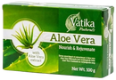 Grüne rechteckige vatika aloe vera seife mit aloe vera extrakt für geschmeidige haut im mana shop
