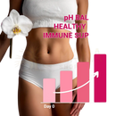 Weißes geripptes crop top kombiniert mit hochwertigen probiotika harmonify ananas feminine für weibliche intimbalance sanft