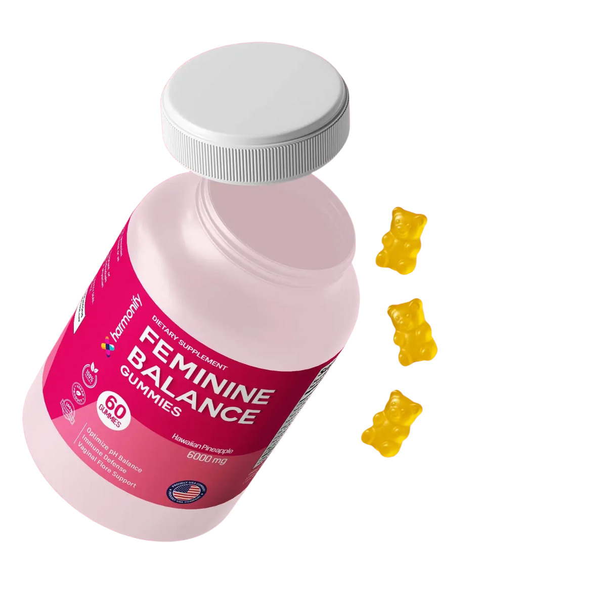 Ananas Feminine Gummies, Dosenform