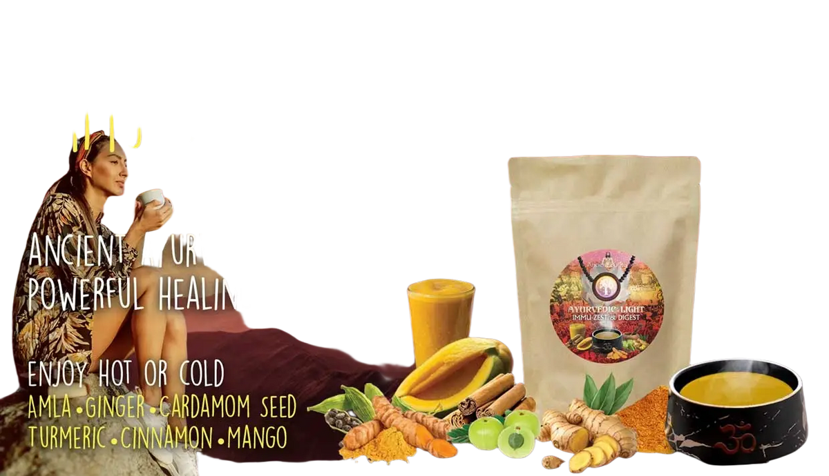 Ancient Purity Ayurvedisches Licht mit Immu-Zest und Verdauung, Nahrungsergänzungsmittel, colorful Verpackung und natürliche Zutaten