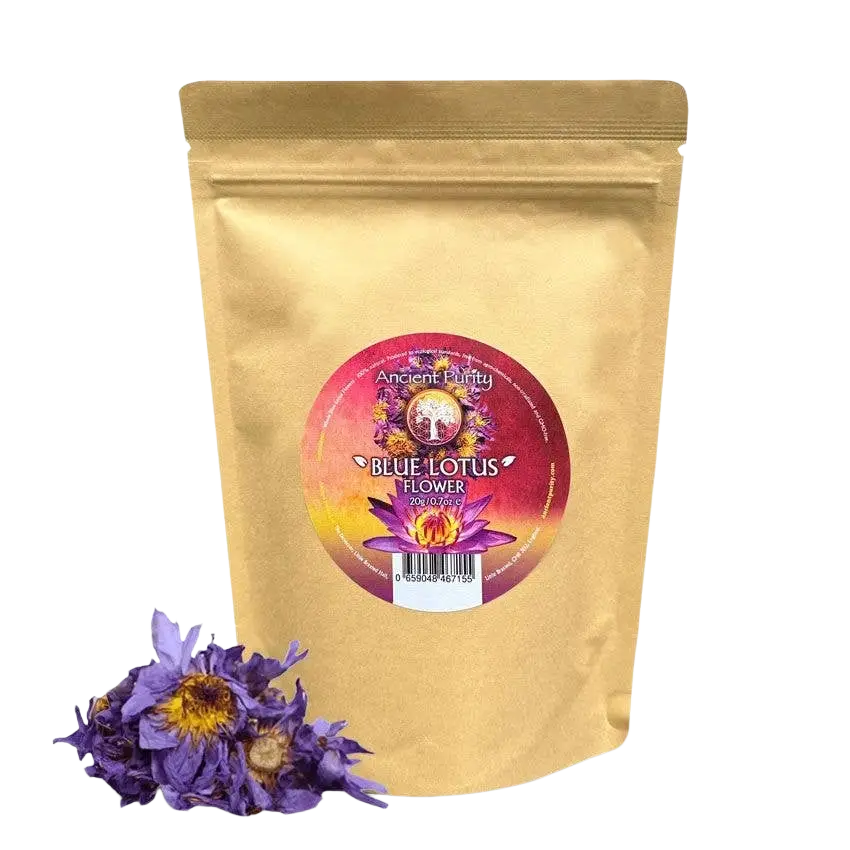 Ancient Purity Blaue Lotusblume Tee aus Sri Lanka, ganze Blüten, ideal für luzides Träumen, 20g.