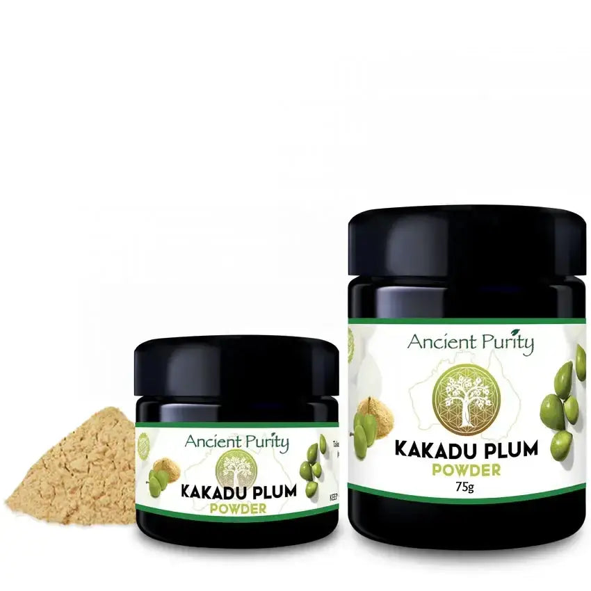 Ancient Purity Kakadu-Pflaumen Pulver 75 g, australisches Superfood mit natürlichem Vitamin C, Nahrungsergänzungsmittel in Beutel